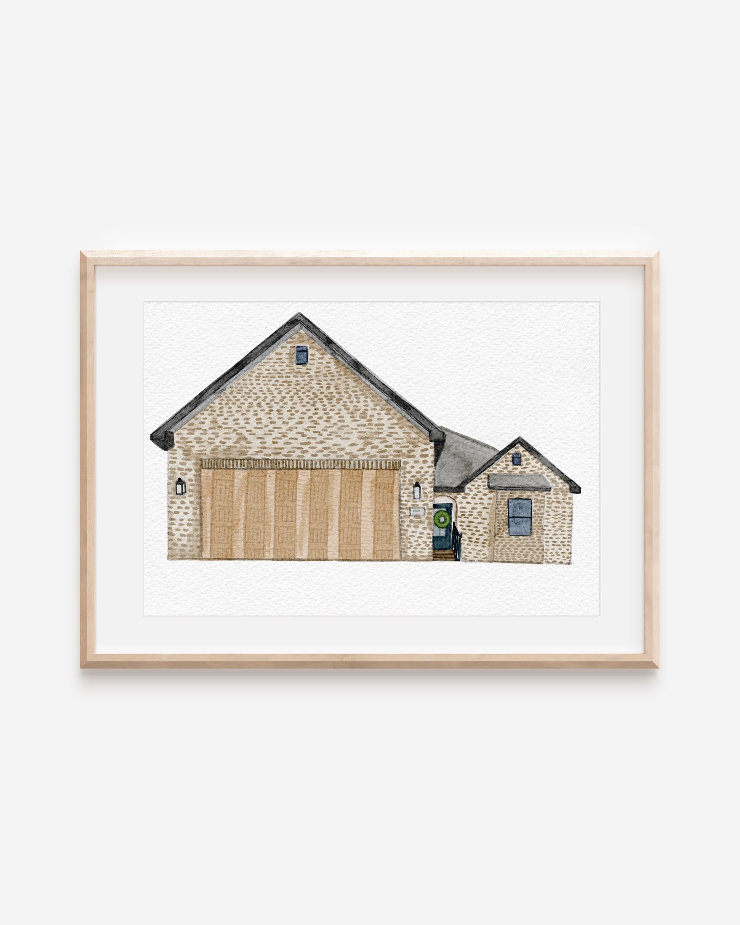 Custom Digital Watercolor House / Venue