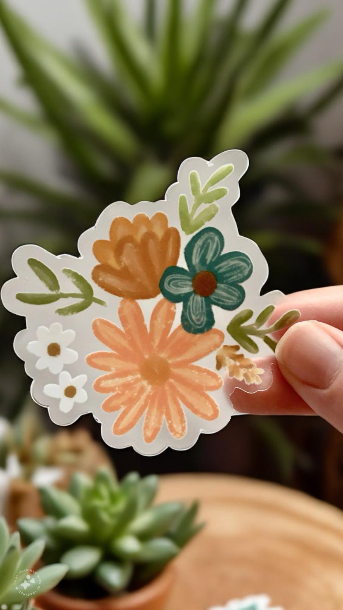 Boho Florals Vinyl Sticker