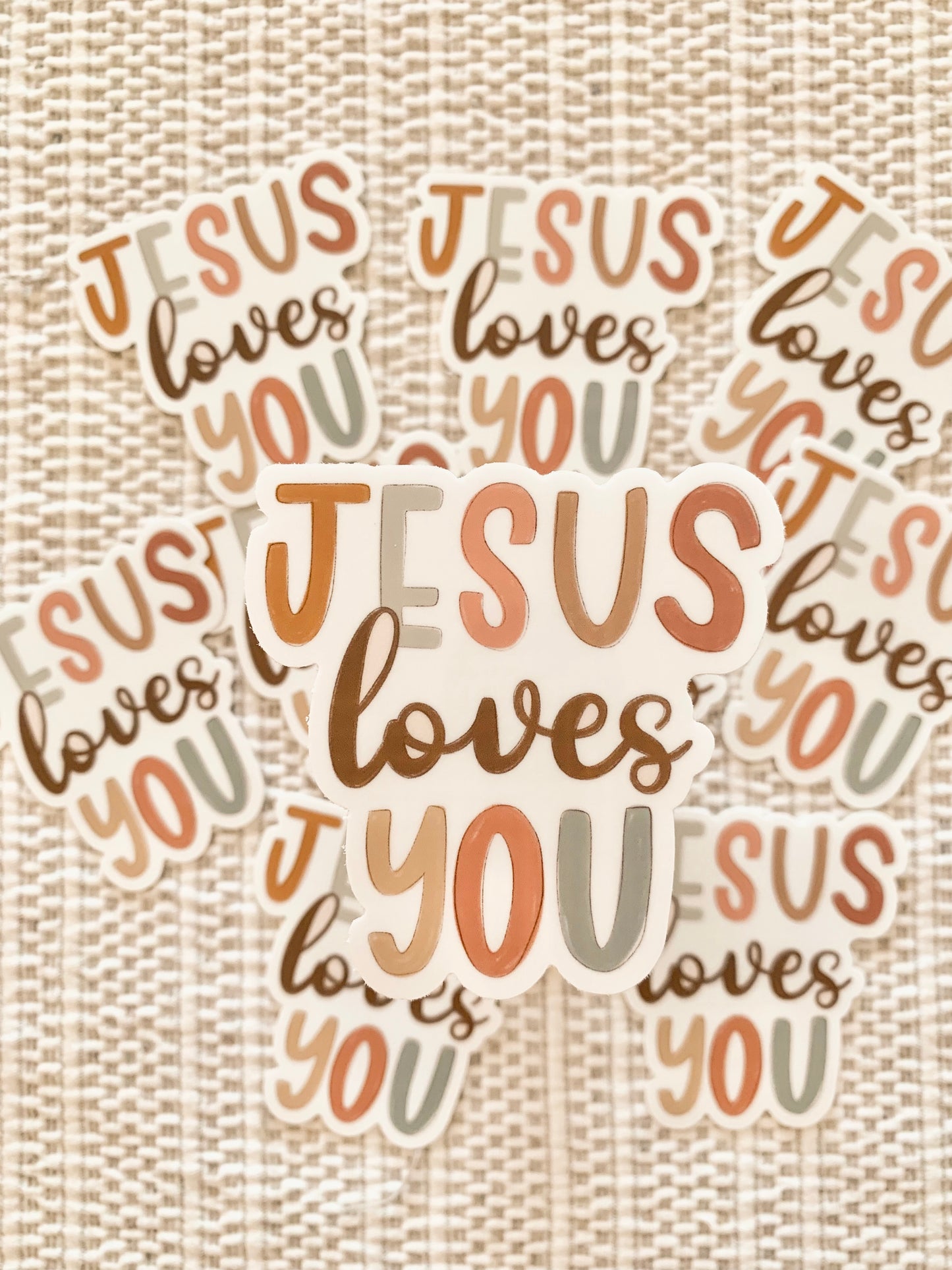 Jesus Loves You Vinyl Sticker
