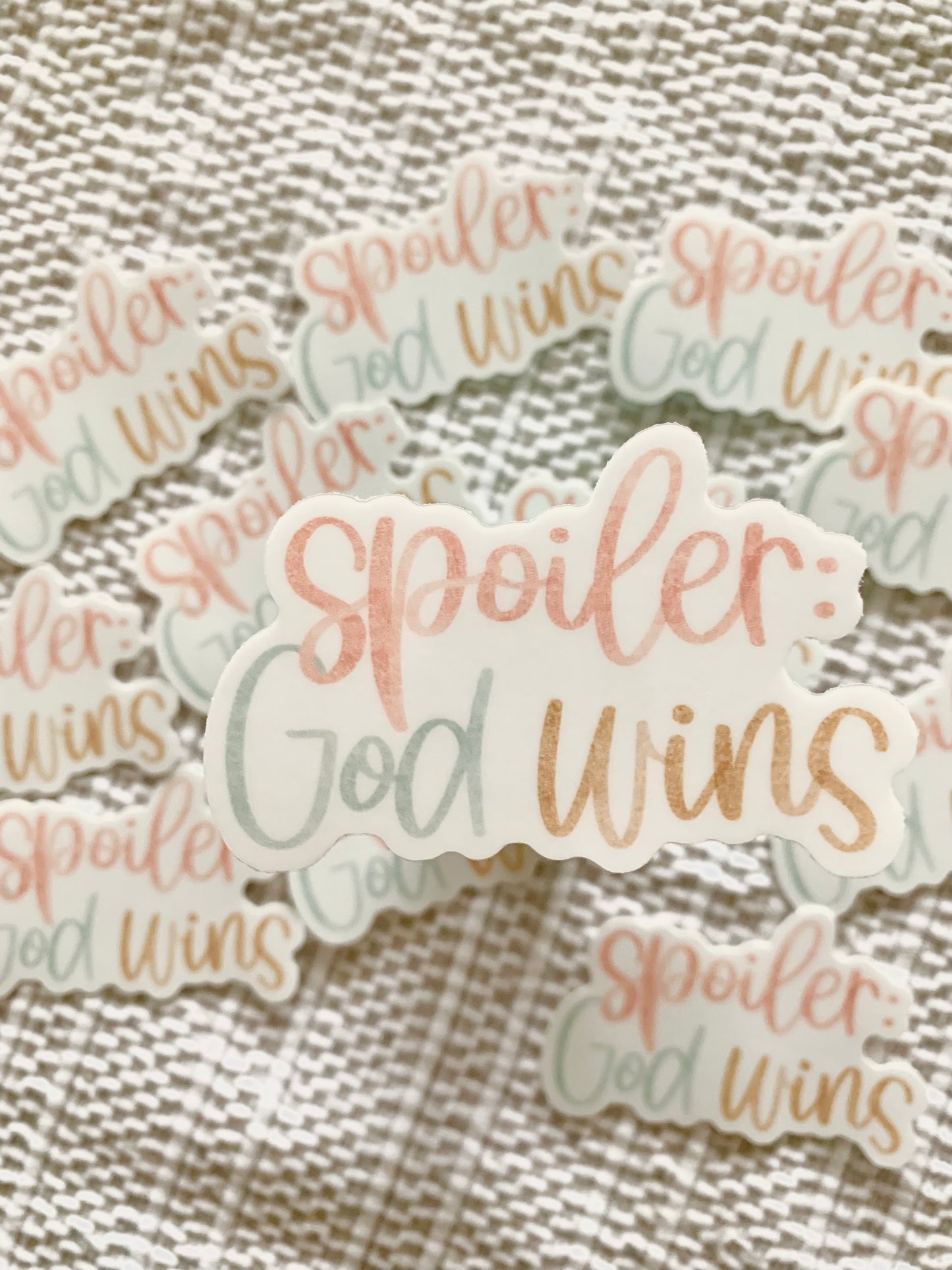 God Wins Vinyl Sticker
