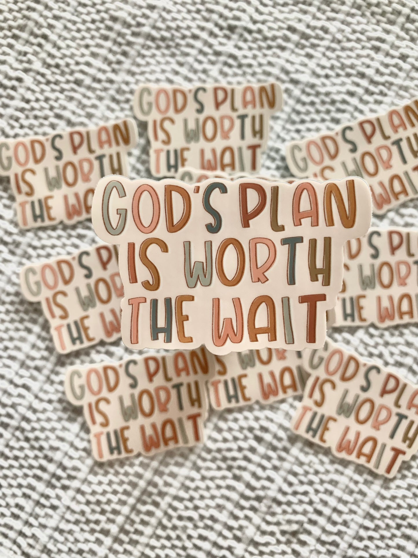 God's Plan Is Worth The Wait Vinyl Sticker
