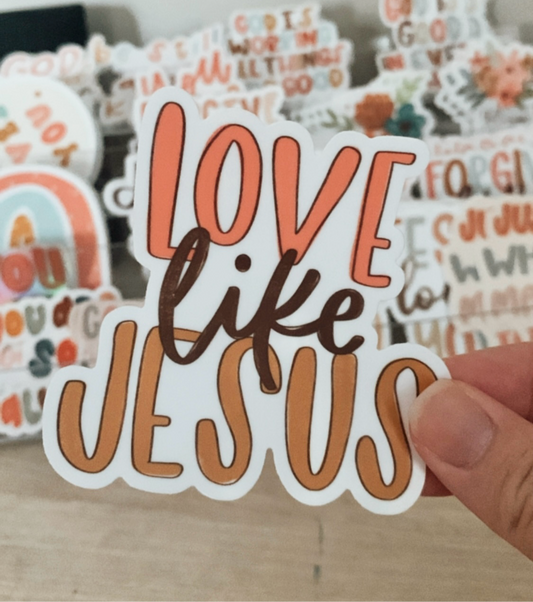 Love Like Jesus Vinyl Sticker