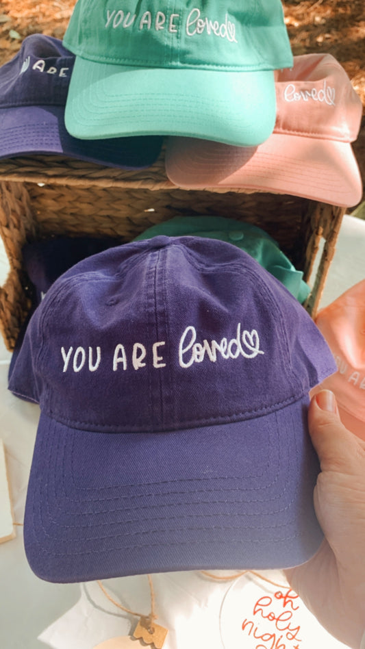 You Are Loved Hat Purple