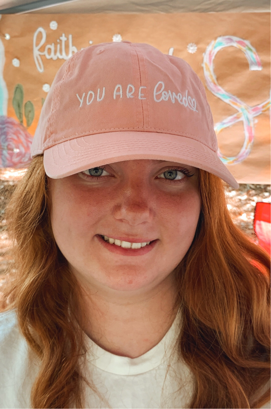 You Are Loved Hat Pink