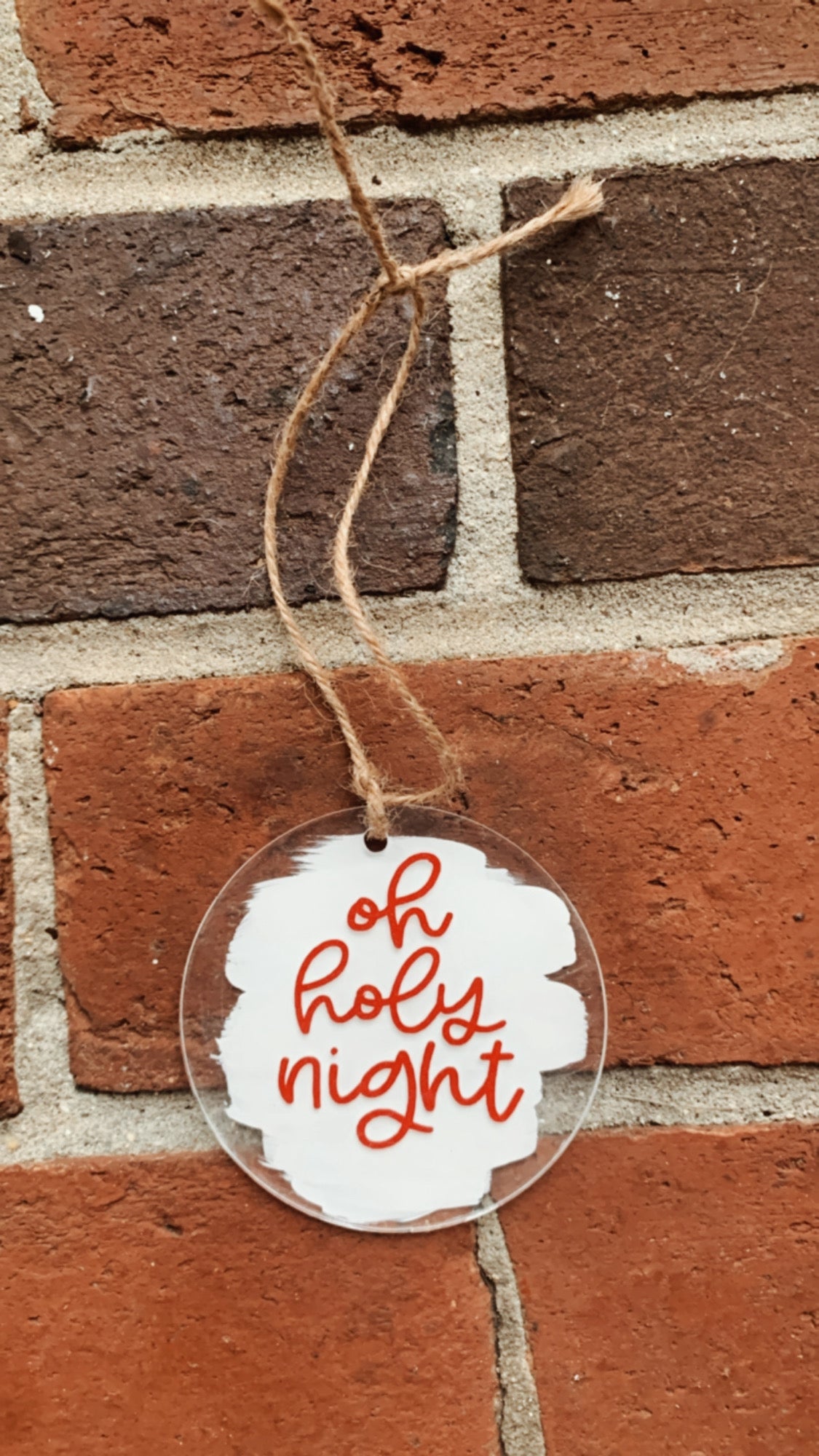 Oh Holy Night (White) Ornament