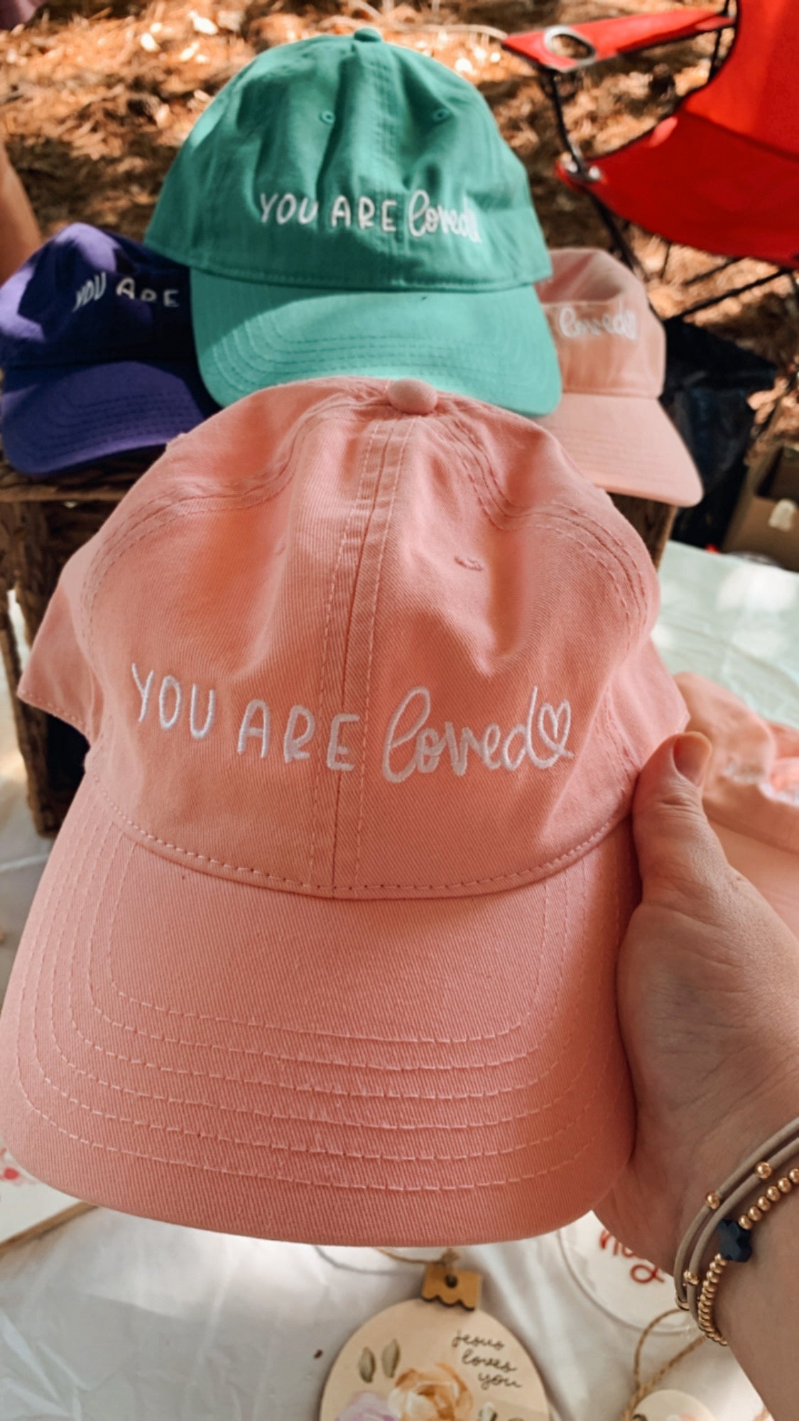 You Are Loved Hat Pink