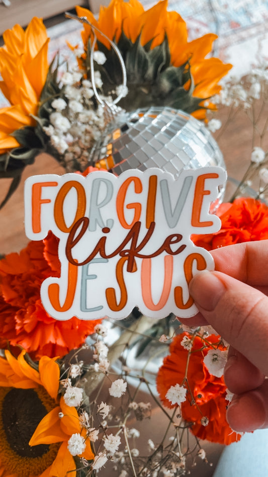 Forgive Like Jesus Vinyl Sticker