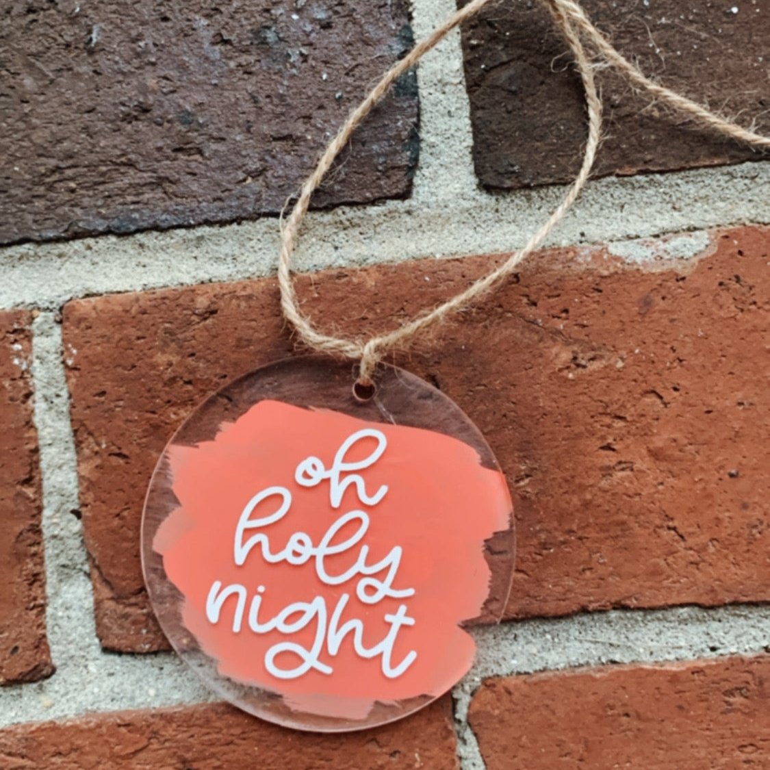 Oh Holy Night (Pink) Ornament