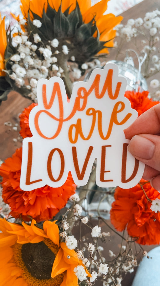 You Are Loved Clear Sticker