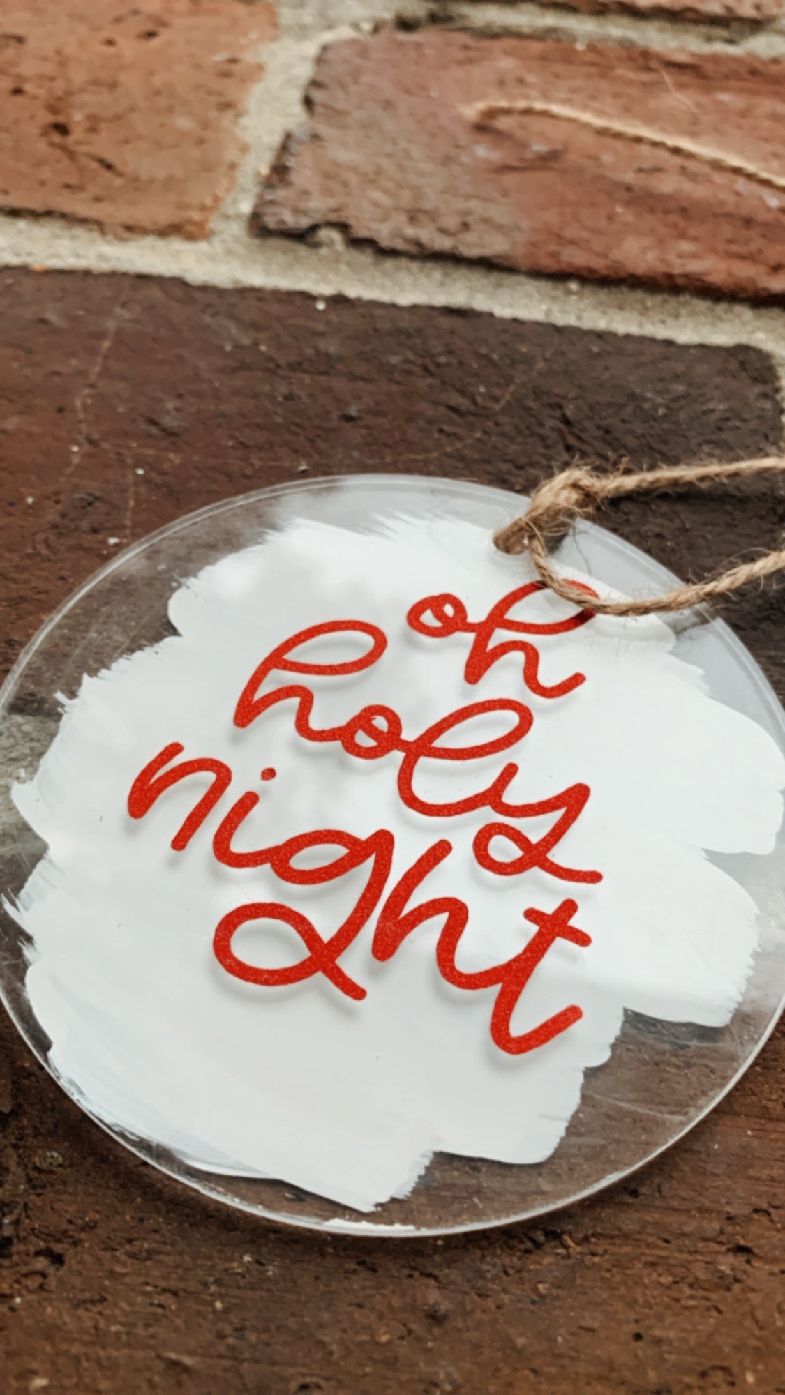 Oh Holy Night (White) Ornament