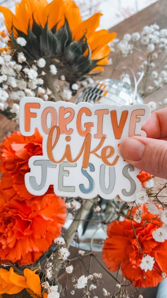 Forgive Like Jesus Vinyl Sticker
