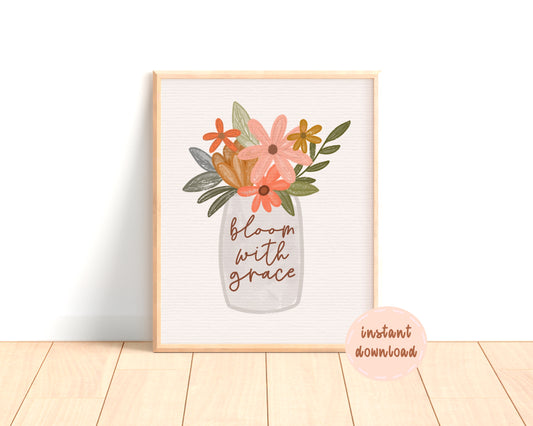 Bloom With Grace Digital Print