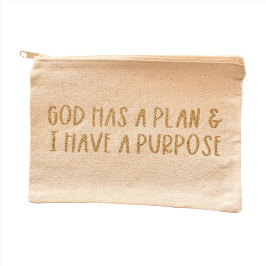 God Has A Plan & I Have A Purpose Pencil Pouch