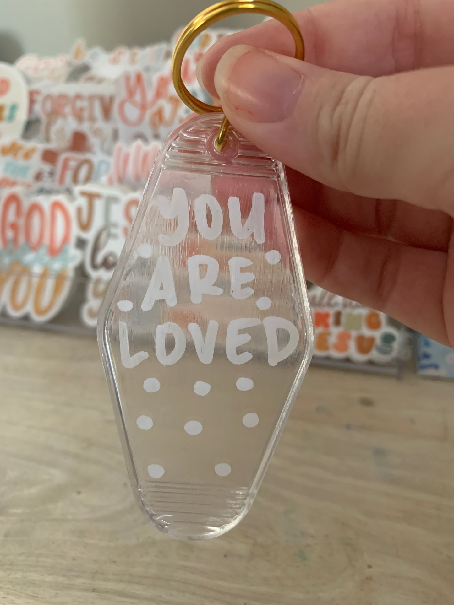 You Are Loved Clear Acrylic Keychain