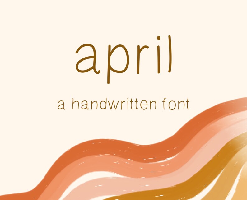 April Handwritten Font