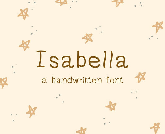 Isabella Handwritten Font