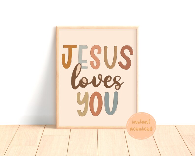 Jesus Loves You Digital Print